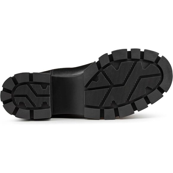 Women's Ankle Boots Comfy Chelsea Mid Heel Elastic Chunky Heel - Picture 6 of 6